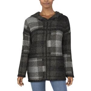 Natural Reflections Metro Plaid Sweater Hoodie XL